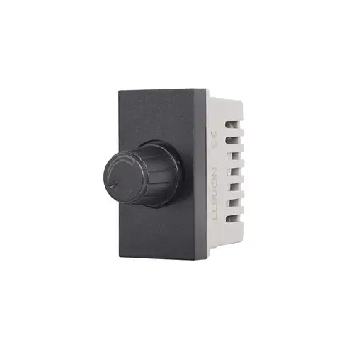 Modul Intrerupator Mecanic cu Variator 1M LUXION, Standard Italian (Negru)