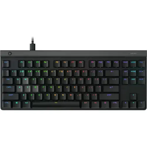 Tastatura Logitech G515 Rapid TKL, iluminare RGB, USB (Negru)