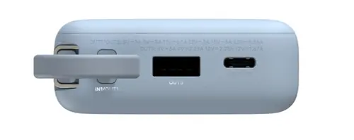 Acumulator extern Xiaomi Power Bank BHR08NZGL, 67W, 10000 mAh, 1x USB Type-C In/Out, Cablu integrat USB-C, USB-A (Albastru)