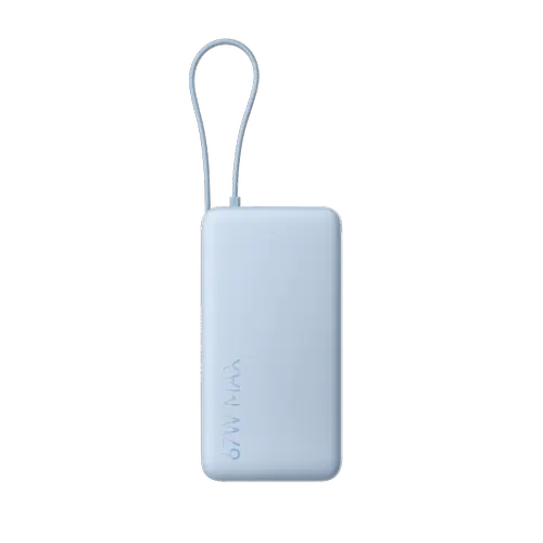 Acumulator extern Xiaomi Power Bank BHR08O8GL, 67W, 20000 mAh, 1x USB Type-C In/Out, Cablu integrat USB-C, USB-A (Albastru)