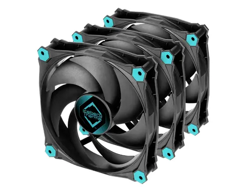 Set ventilatoare Iceberg Thermal IceGALE Silent, 3 x 120mm, 1100RPM (Albastru/Negru)