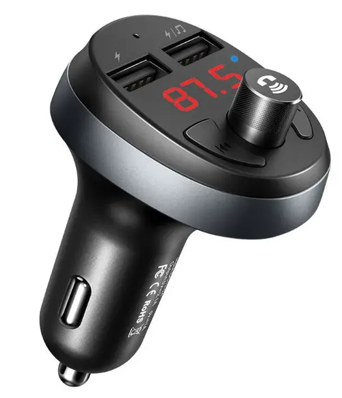 Modulator FM Mcdodo CC-6880, Dual USB, display, 3.1 A, bluetooth 4.2 (Negru)