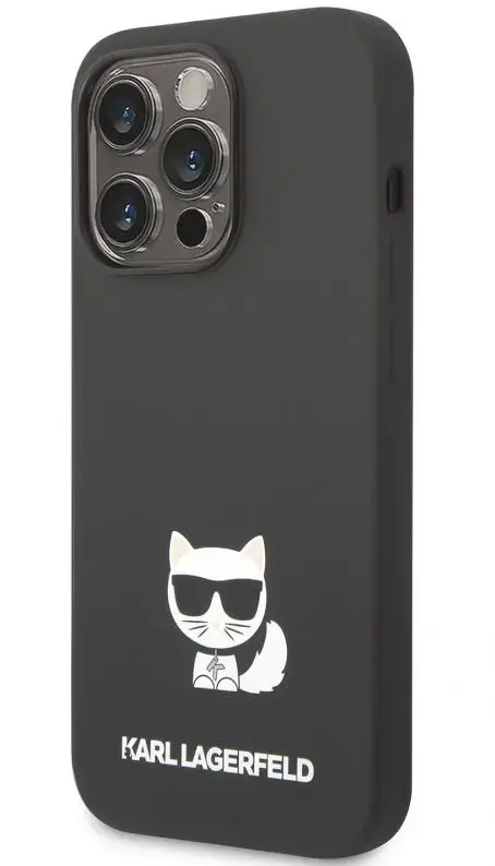 Protectie Spate Karl Lagerfeld pentru Apple IPhone 14 Pro (Negru)