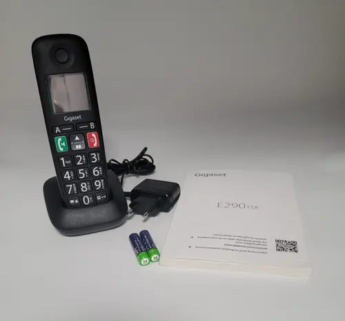 Telefon Gigaset E290HX, DECT, GAP, CAT iq 2.0, 10 ore (Negru)