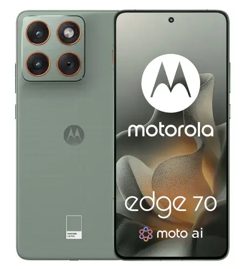 Telefon Mobil Motorola Edge 70, Procesor Qualcomm SM7750-AB Snapdragon 7 Gen 4, P-OLED 6.7inch, 12GB RAM, 512GB Flash, Camera Duala 50 + 50 MP, Wi-Fi, 5G, Dual Sim, Android (Verde deschis)