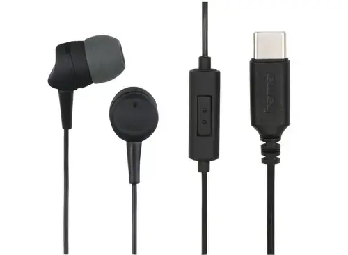 Casti In-Ear Hama Sea II, USB Type-C, Control pe fir, Microfon (Negru)