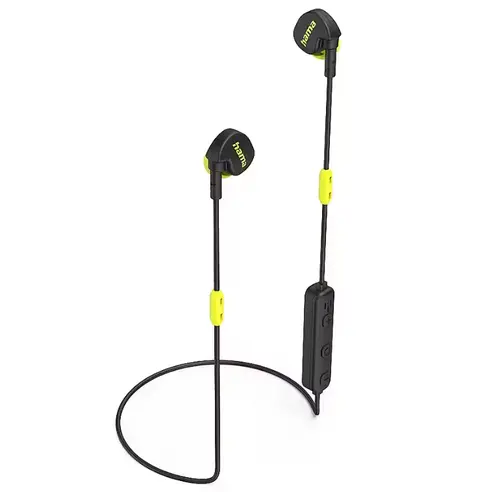 Casti alergare In-Ear Freedom Athletics II, Bluetooth, Control pe fir, Stereo (Negru/Galben)