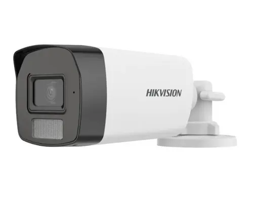 Camera supraveghere exterior Hikvision Smart Hybrid Light DS-2CE17K0T-LFS, 5 MP, 2.8 mm, IR/lumina alba 40 m