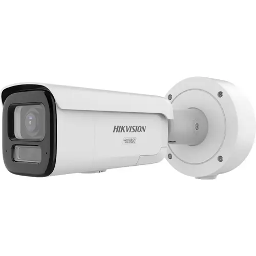 Camera supraveghere exterior IP cu iluminare duala Hikvision ColorVu DS-2CD2647G3-LIZS2UY/SL, 4 MP, 2.8 - 12 mm, motorizat, IR / lumina alba 60 m, slot card, microfon si difuzor, anti-coroziune, sirena, lumina stroboscopica, PoE