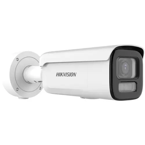 Camera supraveghere exterior IP cu iluminare duala Hikvision ColorVu DS-2CD2647G3-LIZSY, 4 MP, 2.8 - 12 mm, motorizat, IR / lumina alba 60 m, slot card, anti-coroziune, PoE