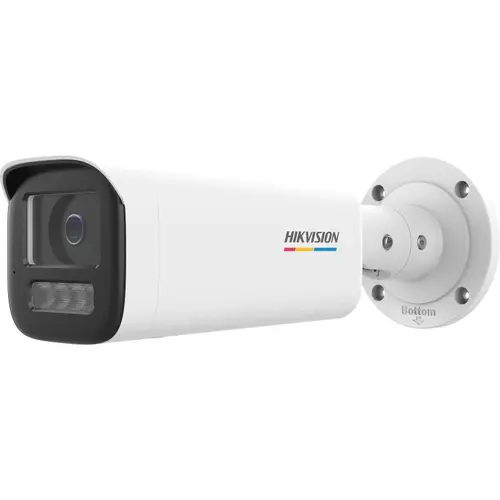 Camera supraveghere IP exterior cu iluminare duala Hikvision ColorVu DS-2CD1B47G2H-LIU(4MM), 4 MP, 4 mm, lumina alba/IR 50 m, microfon incorporat, PoE, detectare miscare