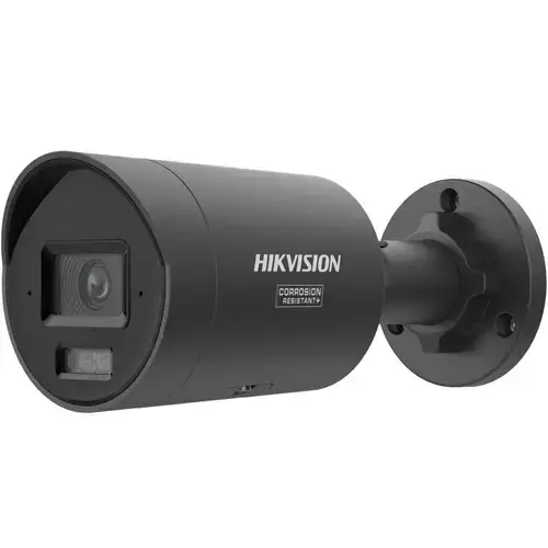 Camera supraveghere exterior IP cu iluminare duala Hikvision ColorVu DS-2CD2047G3-LI2UY(2.8MM)/BK, 4 MP, 2.8 mm, IR/lumina alba 40 m, microfon dual, slot card, anti-coroziune, PoE (Negru)
