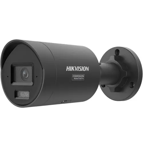 Camera supraveghere exterior IP cu iluminare duala Hikvision ColorVu DS-2CD2047G3-LI2UY(2.8MM)/BK, 4 MP, 2.8 mm, IR/lumina alba 40 m, microfon dual, slot card, anti-coroziune, PoE (Negru)