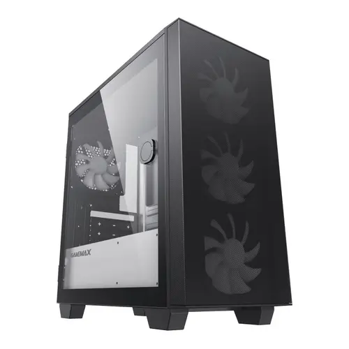 Carcasa Gamemax Aero Mini Eco, Mini Tower (Negru/Alb)