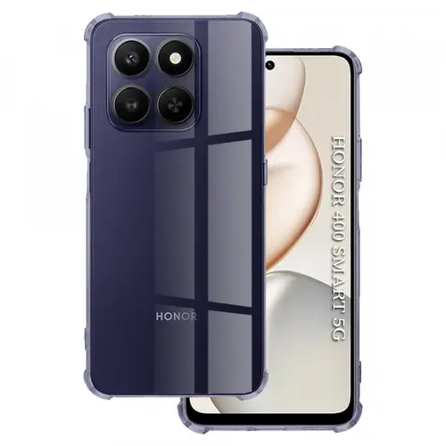 Husa pentru Honor 400 Smart 4G / X7d 4G / 400 Smart 5G, Techsuit, Shockproof Clear, Neagra