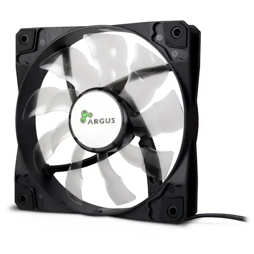 Ventilator Inter-Tech Argus, 120mm, 1200 RPM (Negru)