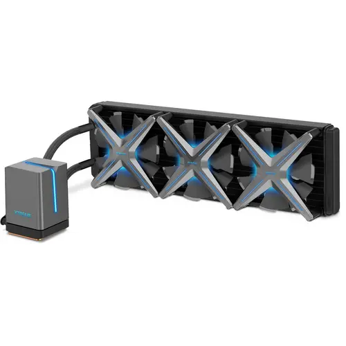 Cooler CPU Inter-Tech Alseye X360 AiO, 3X120mm, 1600 RPM, iluminare RGB (Gri/Negru)