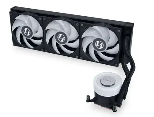 Cooler CPU Lian Li GA II Lite, iluminare RGB, 2500RPM (Negru)