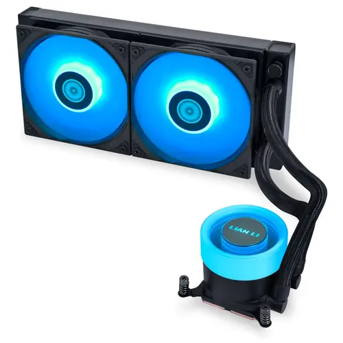 Cooler CPU Lian Li Liquid Cooling GA II Lite, iluminare RGB, 2500RPM (Negru)