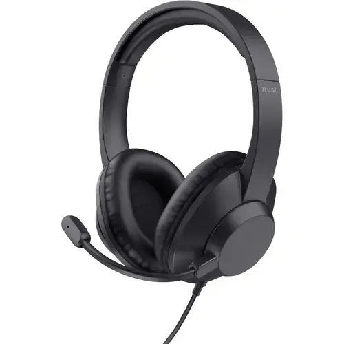 Casti Trust Ayda Max, Jack 3.5mm (Negru)