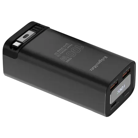 Acumulator extern KRUGER&MATZ KM0915, 20000 mAh, 100 W QC PD, 2x USB-A, 2 x USB Type-C (Negru)