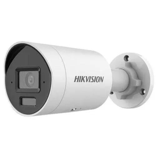 Camera supraveghere exterior cu iluminare duala Hikvision AcuSense DS-2CD2083G2-LI, 8 MP, 2.8 mm, IR/lumina alba 40 m, slot card, PoE