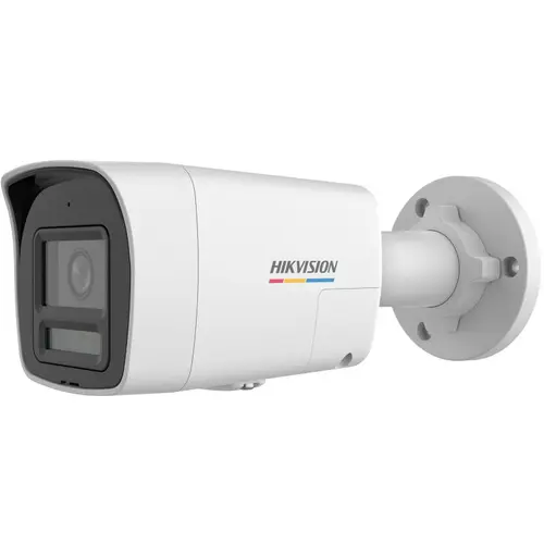 Camera supraveghere exterior IP cu iluminare duala Hikvision ColorVu DS-2CD1047G3H-LIUF/SL, 4 MP, 2.8 mm, microfon si difuzor, IR + lumina alba 30 m, stroboscop, alarma, slot card, PoE