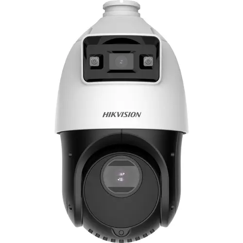 Camera supraveghere exterior IP TandemVu, AcuSense DarkFighter, 4MP, Varifocala, IR 100m/LED 30m, PoE+, Hikvision DS-2SE4C425MWG-E14F0
