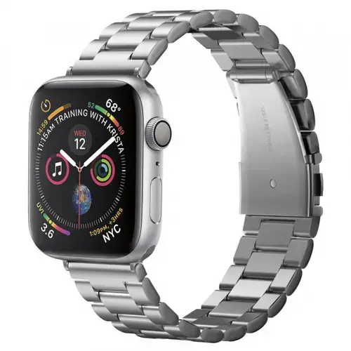 Curea Spigen Modern Fit pentru Apple Watch 49mm / 46mm / 45mm / 44mm / 42mm Series, Argintiu