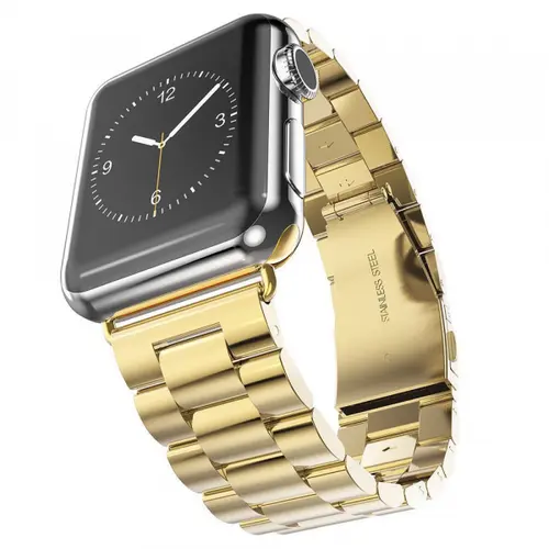Curea Techsuit W036 pentru Apple Watch 49mm / 46mm / 45mm / 44mm / 42mm Series, Auriu