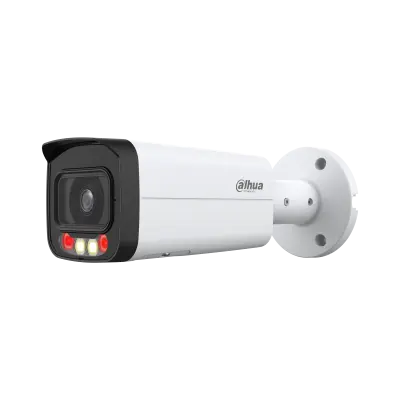Camera de supraveghere exterior Dahua IPC-HFW2249T-AS-IL-0360B Bullet IP ONVIF, AI WizSense Smart Dual Light 2MP, 3.6mm, IR/lumina alba 60m/50m, WDR 120dB, MicroSD 256GB, alarma 1/1, audio 1/1, built-in Mic, PoE, IP67