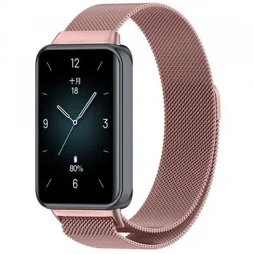 Curea Techsuit W009 pentru Honor Band 9 (Roz)