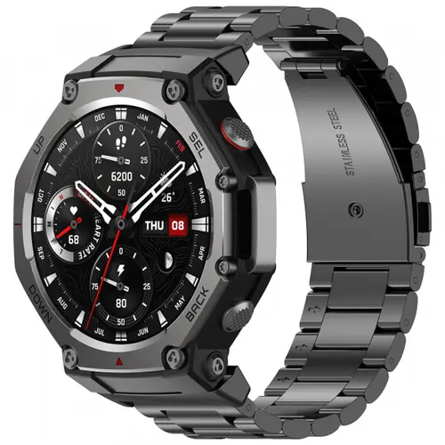 Curea Techsuit W010 pentru Amazfit T-Rex 3 (Negru)