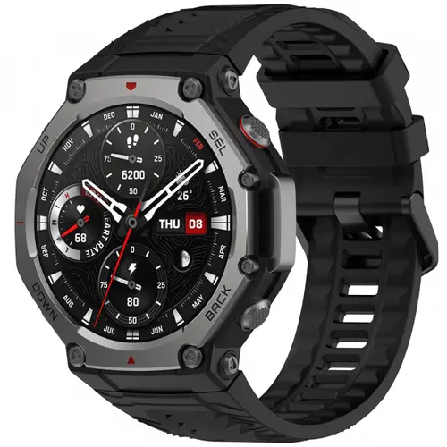Curea Techsuit W067 pentru Amazfit T-Rex 3 (Negru)
