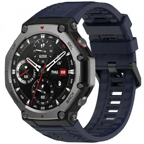 Curea Techsuit W067 pentru Amazfit T-Rex 3 (Bleumarin)