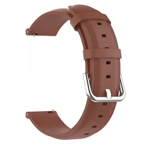 Curea Techsuit W007PU pentru Samsung Galaxy Watch / Huawei Watch Series (Maro)