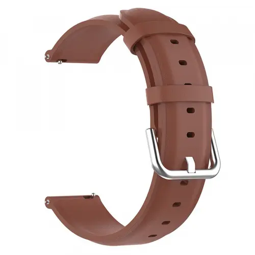 Curea Techsuit W007PU pentru Samsung Galaxy Watch / Huawei Watch Series (Maro)