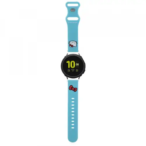 Curea Hello Kitty Silicone Kitty Head pentru Samsung Galaxy Watch / Huawei Watch Series (Albastru)