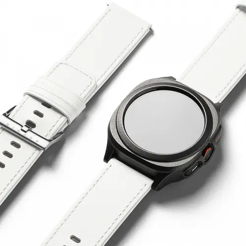 Curea Ringke One Basic Bold pentru Fossil Watch / Mobvoi Watch / Suunto Watch Series, 24mm (Alb)