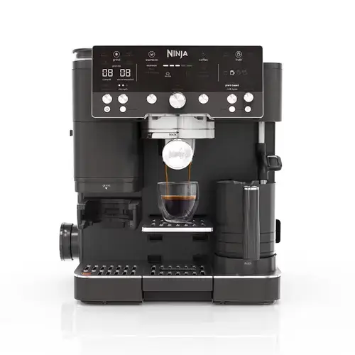Espressor semi-automat Ninja Luxe Café Premier ES601EUBK, 1650 W, 19 bauturi, Cold Brew, Spumare, Rasnita cu 25 setari macinare, Capacitate boabe 250 gr (Negru)