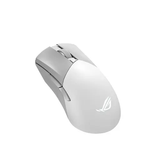 Mouse Gaming Wireless Asus ROG Gladius III AimPoint Moonlight White, Bluetooth/USB, iluminare LED (Alb)