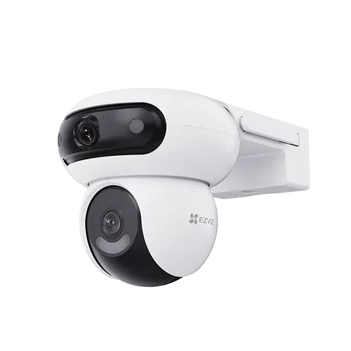 Camera de supraveghere duala Ezviz CS-H90 (4MP+4MP), Wi-Fi, 2K x2, Full Color, functii AI detectie umana- vehicule, audio bidirectional, vedere panoramica, rotire- inclinare din aplicatie, slot card microSD