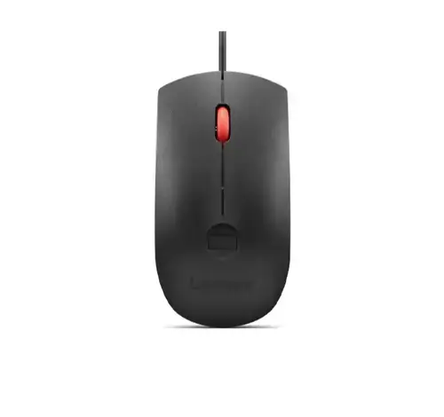 Mouse Lenovo Fingerprint, Wired, USB (Negru)