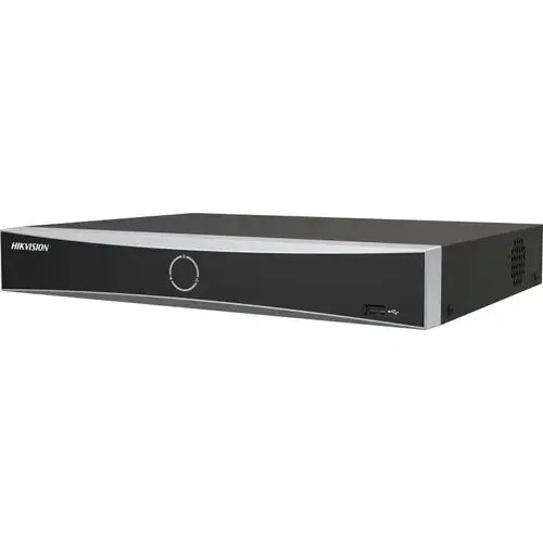 NVR HikVision AcuSense DS-7604NXI-K1/4P(D), 4 canale, 12 MP, 40 Mbps, functii smart, PoE