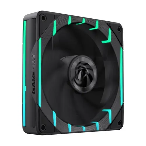 Ventilator Gamemax Tornado T12, iluminare aRGB, Reverse, 120mm (Negru)