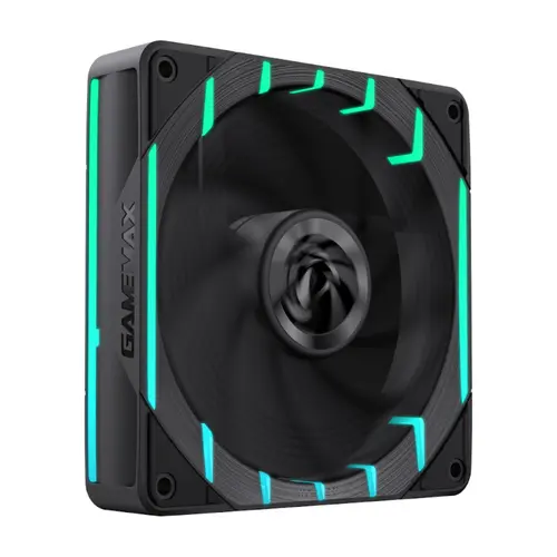 Ventilator Gamemax Tornado T12, iluminare aRGB, Reverse, 120mm (Negru)