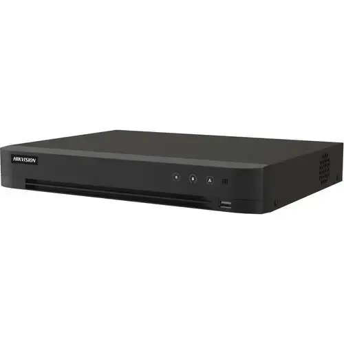 DVR Hikvision AcuSense, 4 canale, Pana la 8MP, H.265 Pro+, 1 x Sata, Audio, PoC – IDS-7204HUHI-M1/PXT/4A+4/1ALM
