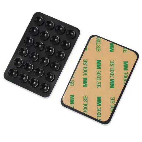 Suport Silicon Lemontti LEMSSVTN cu ventuze pentru telefon (Negru)