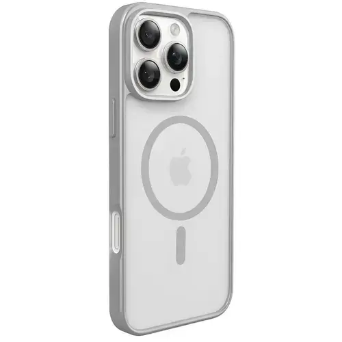 Husa Protectie Spate Lemontti LEMHEGIXVIPMG EliteGuard Magsafe pentru iPhone 16 Pro Max (Gri)