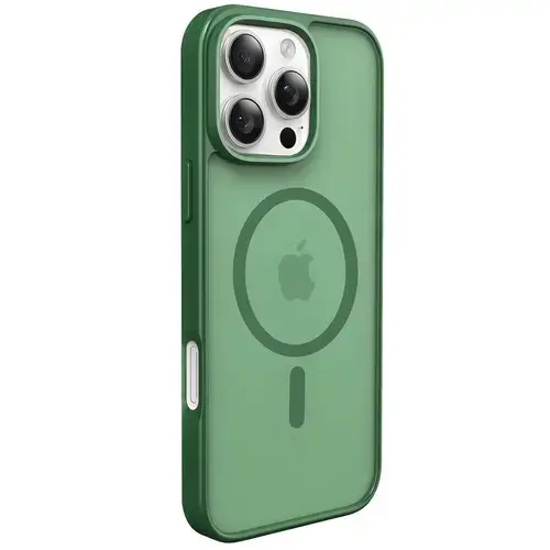Husa Protectie Spate Lemontti EliteGuard Magsafe pentru iPhone 16 Pro Max (Verde)